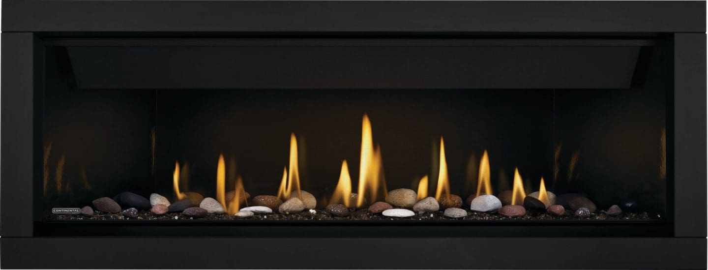 Stock Image - Napoleon - CBLP56 Linear Premium Direct Vent Fireplace, Natural Gas, Electronic Ignition Napoleon Hearth Gas Linear Fireplace - Builders Materials