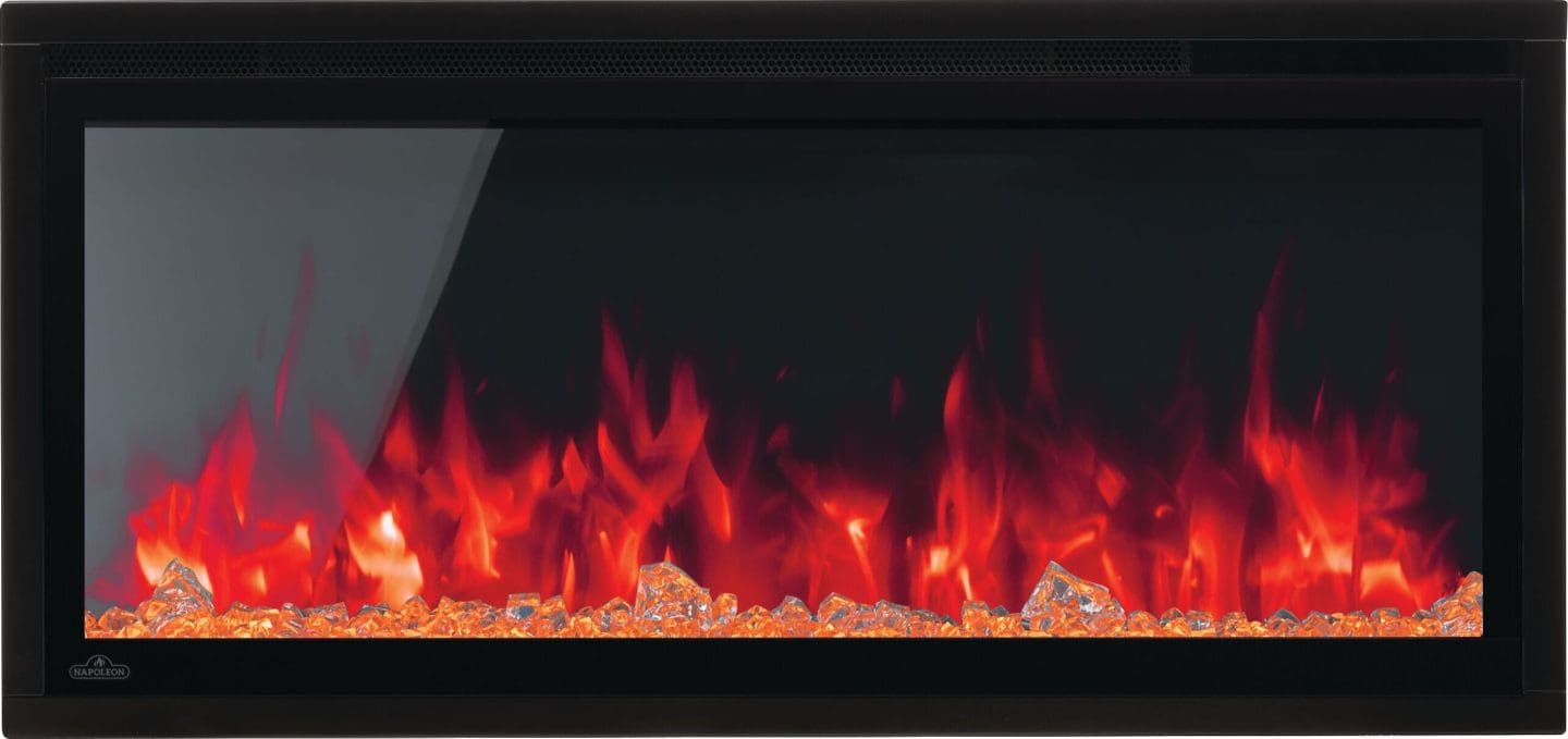 Stock Image - Napoleon - Entice™ 36 Wall-Hanging Electric Fireplace Napoleon Hearth Electric Wall Mount Fireplace - Builders Materials