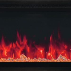 Stock Image - Napoleon - Entice™ 50 Wall-Hanging Electric Fireplace Napoleon Hearth Electric Wall Mount Fireplace - Builders Materials