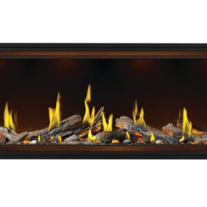Stock Image - Napoleon - Tall Linear Vector™ 74 with Luminous Logs, Direct Vent Fireplace, Natural Gas, Electronic Ignition Napoleon Hearth Gas Linear Fireplace - Builders Materials