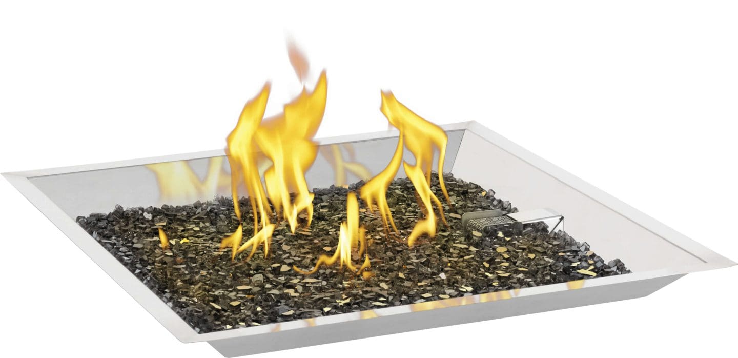 Stock Image - Napoleon - 24" Square Patioflame® Burner Kit Napoleon Hearth Gas Fire Pit - Builders Materials