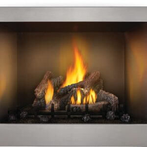 Stock Image - Napoleon - Riverside™ 42 Clean Face Outdoor Fireplace, Natural Gas, Millivolt Ignition Napoleon Hearth Gas Fireplace & Outdoor Fire - Builders Materials