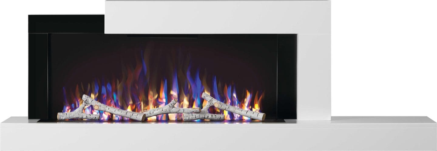Stock Image - Napoleon - Stylus™ Cara Electric Fireplace Napoleon Hearth Electric Wall Mount Fireplace - Builders Materials