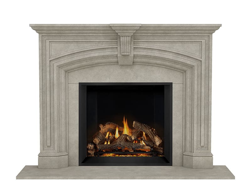 Stock Image - Dracme - Stone Mantel - Classic Series  - Builders Materials