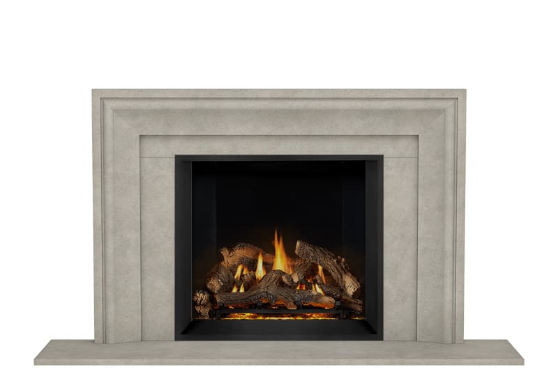 Stock Image - Dracme - Stone Mantel - Picture Frame  - Builders Materials