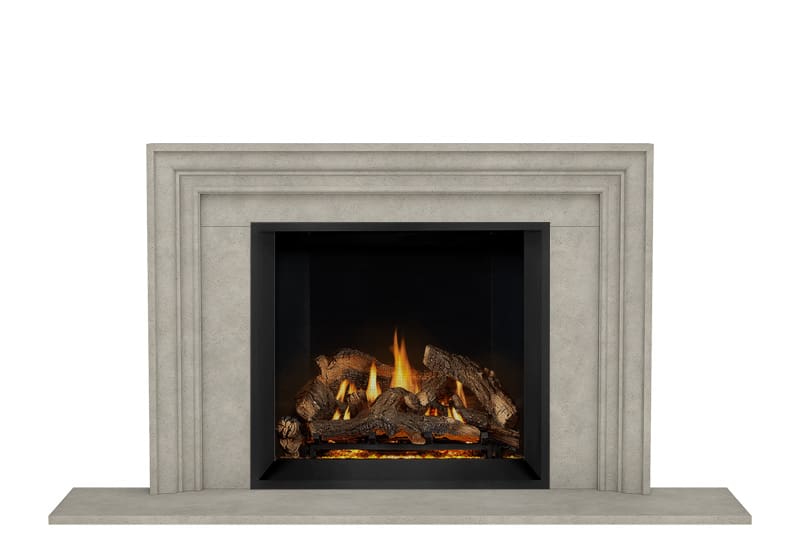 Stock Image - Dracme - Stone Mantel - Picture Frame  - Builders Materials