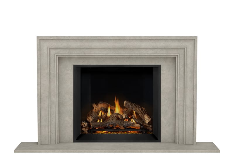 Stock Image - Dracme - Stone Mantel - Picture Frame  - Builders Materials