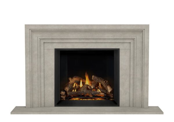 Stock Image - Dracme - Stone Mantel - Picture Frame  - Builders Materials