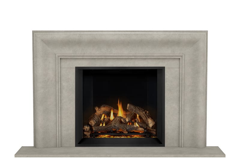 Stock Image - Dracme - Stone Mantel - Picture Frame  - Builders Materials