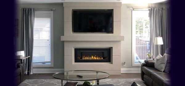 Stock Image - Dracme - Stone Mantel - Stacked Stone  - Builders Materials