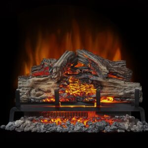 Stock Image - Napoleon - Woodland™ 24 Electric Log Set Napoleon Hearth Electric Vent-Free Gas Log Set Log Set & Burner - Builders Materials