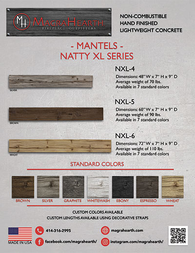 MagraHearth Mantels – Natty XL Series Brochure