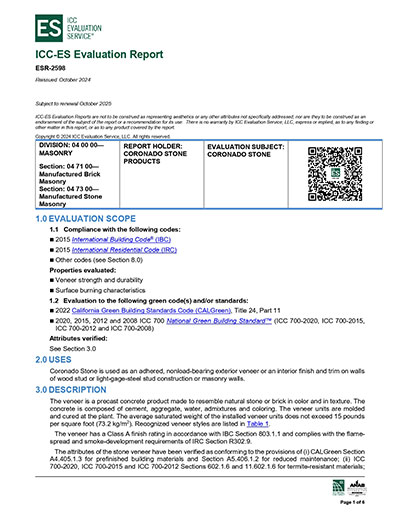 ICC – ES Evaluation Report